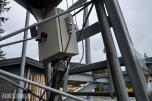 Tårn til snøkanon med elektrisk høydejustering