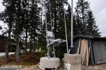 Tårn til snøkanon med elektrisk høydejustering
