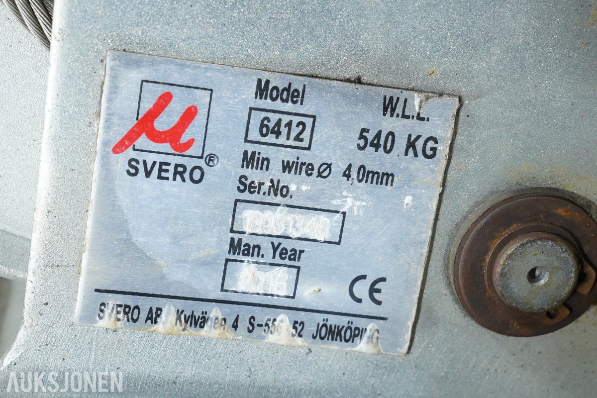 2016 Sky 7m lysmast med 4 Tec-Mar lyskastere med vinsj