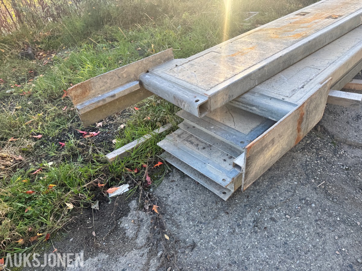4 Stk Protec sperreelementer i stål med betongfylling 