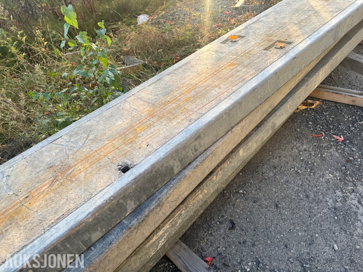 4 Stk Protec sperreelementer i stål med betongfylling 