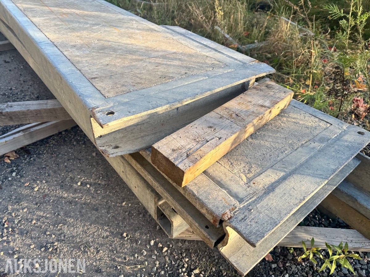 4 Stk Protec sperreelementer i stål med betongfylling 