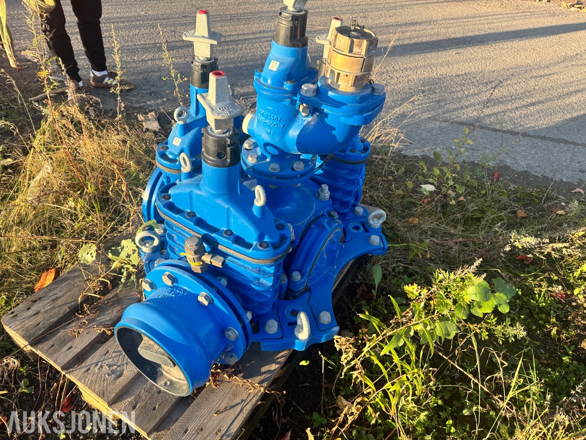 Ventilkryss Ulefos med DN200 Sluser og brannkobling DN150 - PN10