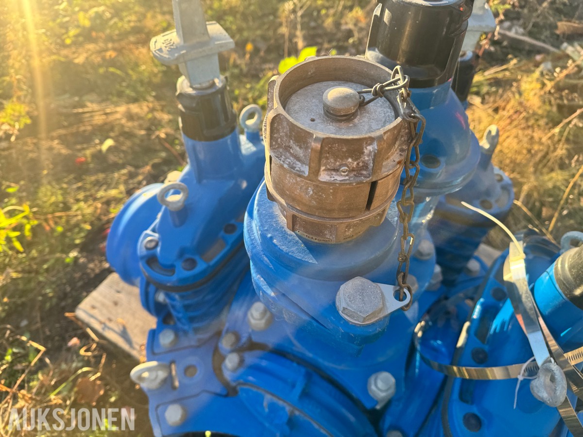 Ventilkryss Ulefos med DN200 Sluser og brannkobling DN150 - PN10