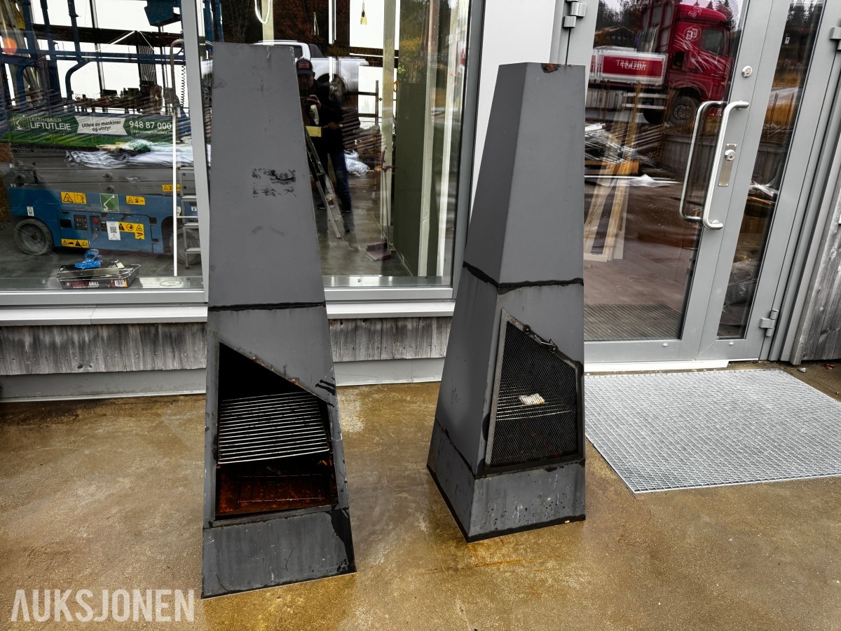 2 stk utepeiser/fakler 1500 mm høyde