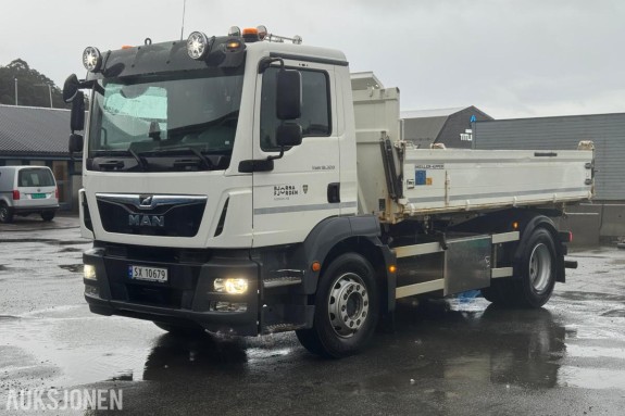 2019 MAN TGM 18.320 Tippbil 4x2 - Meiller-Kipper 3-veis tipp - EU-godkjent til 11/27 - Km: 38881