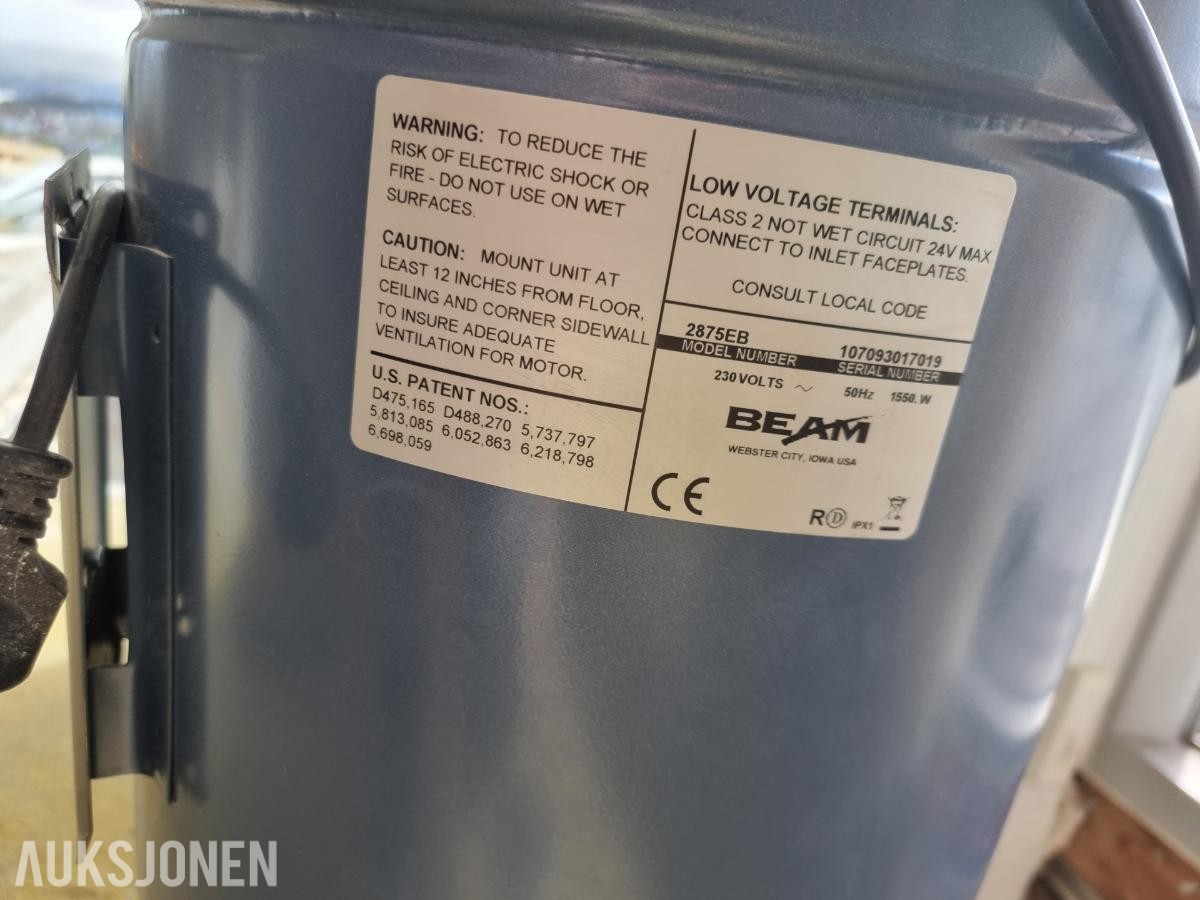 Beam 2875eb Sentralstøvsuger