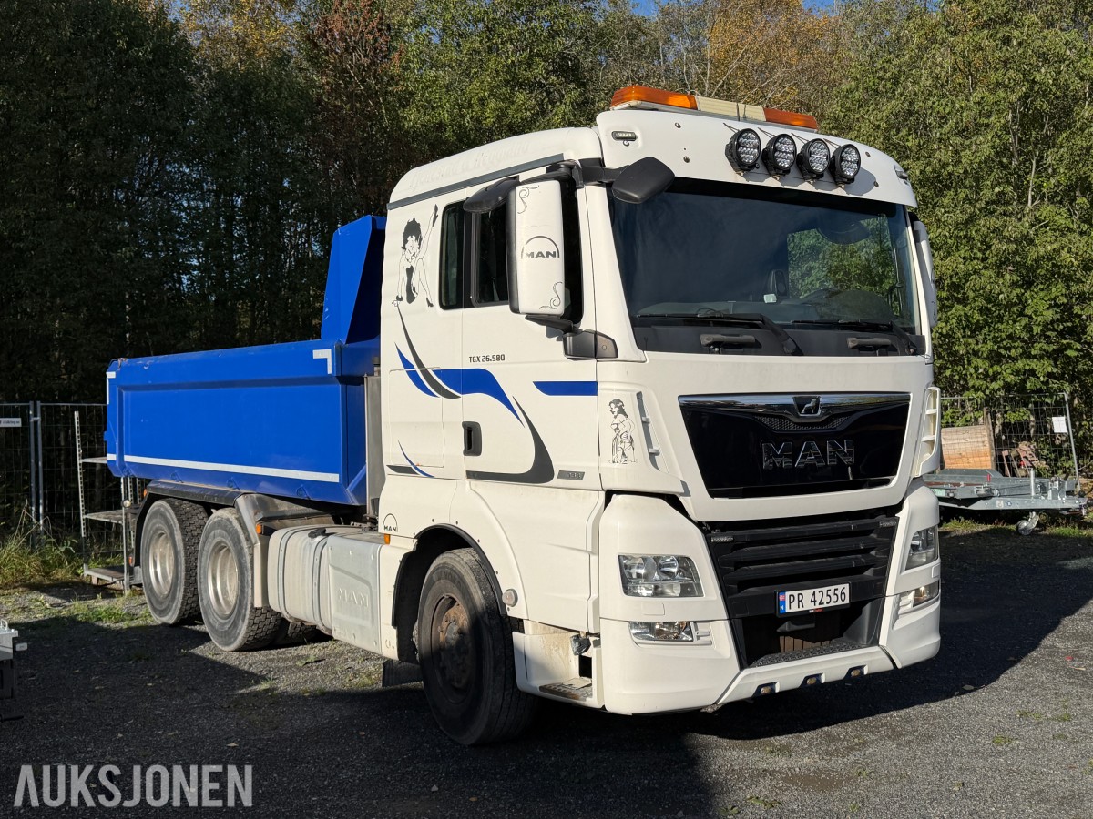 2017 MAN TGX 580 TIPPBIL | D38 | LUFTFJÆRING | VBG