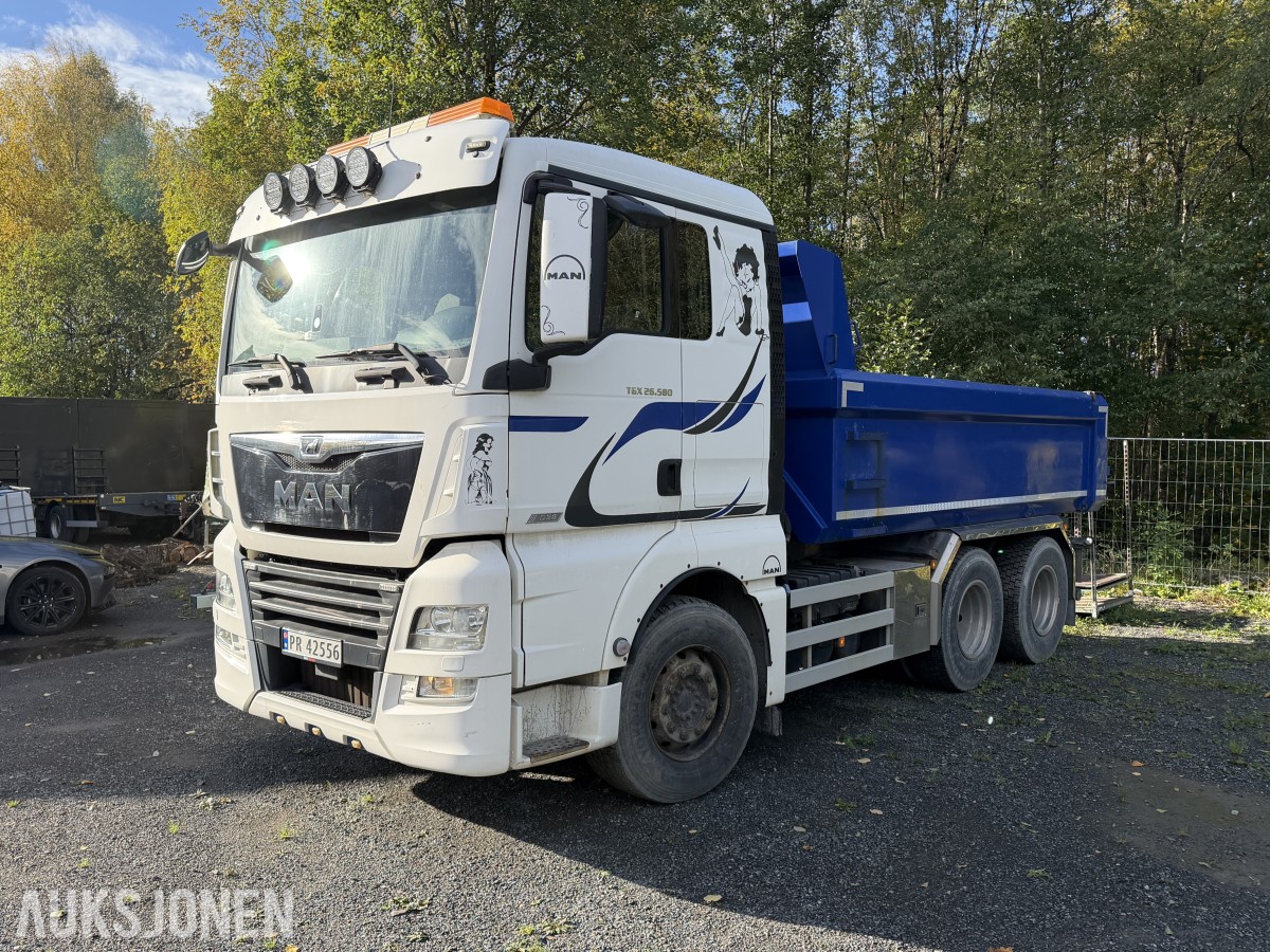 2017 MAN TGX 580 TIPPBIL | D38 | LUFTFJÆRING | VBG