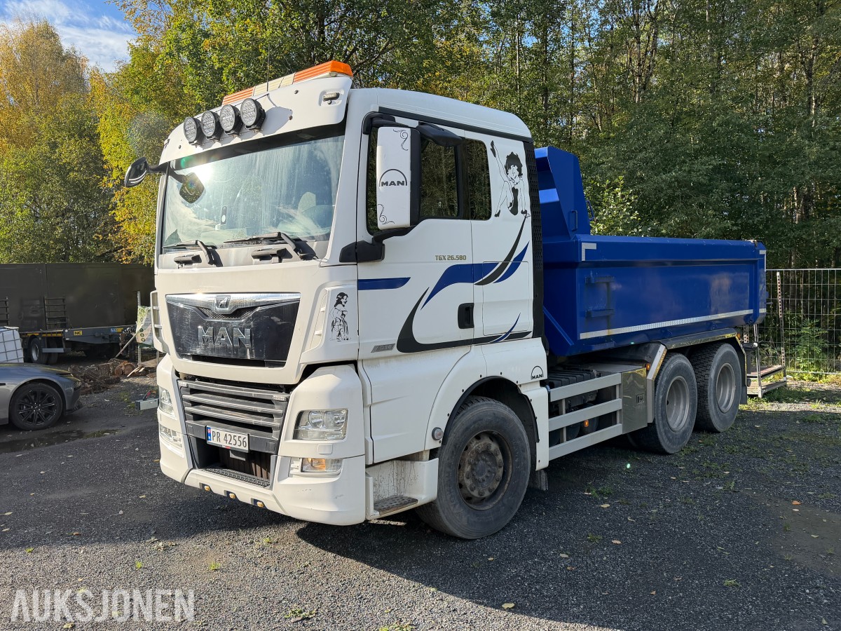 2017 MAN TGX 580 TIPPBIL | D38 | LUFTFJÆRING | VBG