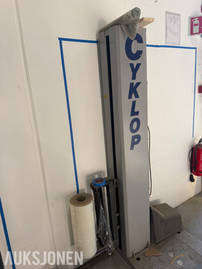 Cyklop Pallestrekker/plastfilm maskin