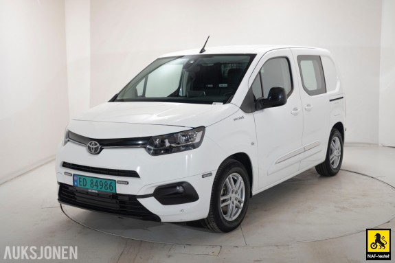 2022 Toyota Proace City Electric 50 KWH L1 136 HK AUT CRUISE SKYVEDØRER DAB