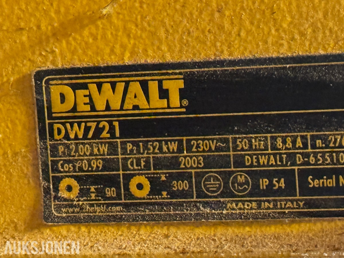 DeWalt DW721 radialarmsag