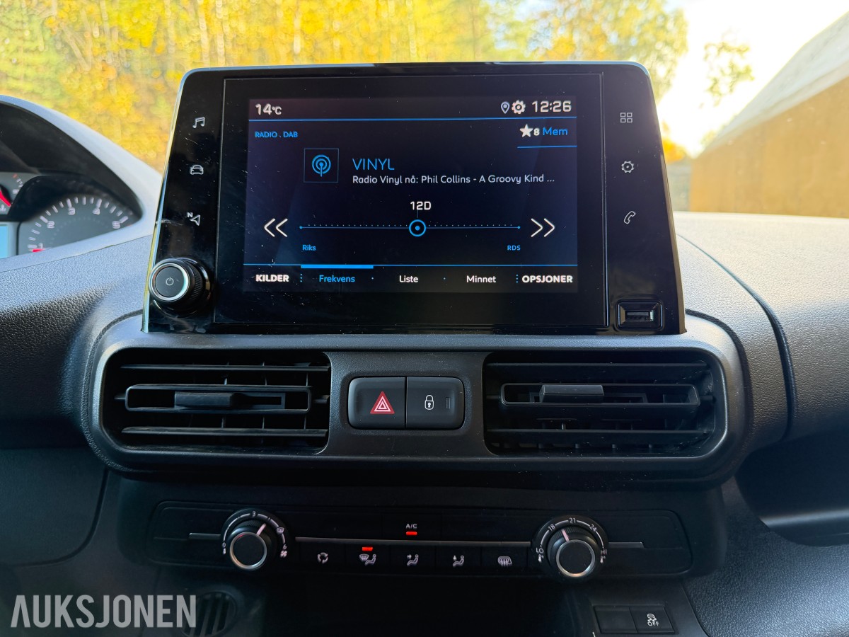 2019 PEUGEOT PARTNER 1,5 HDI - RYGGEKAMERA CRUISE HENGERFESTE