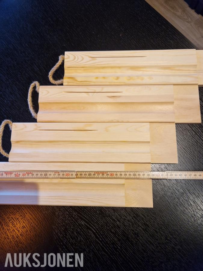 150 stk spekekniver med 45 stk spekefjøler -  Stål og tre