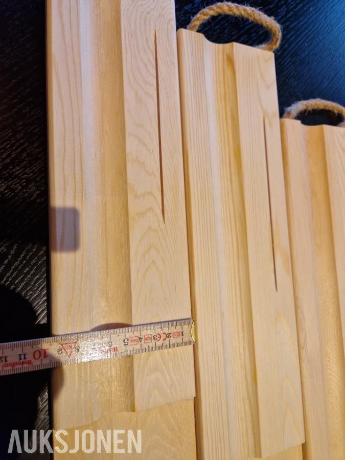 150 stk spekekniver med 45 stk spekefjøler -  Stål og tre
