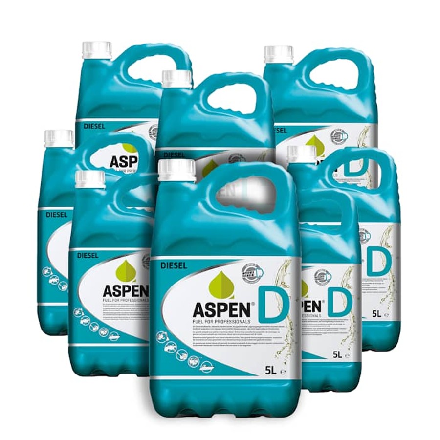 150 liter Aspen D diesel på 30 kanner à 5 L