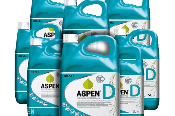 150 liter Aspen D diesel på 30 kanner à 5 L