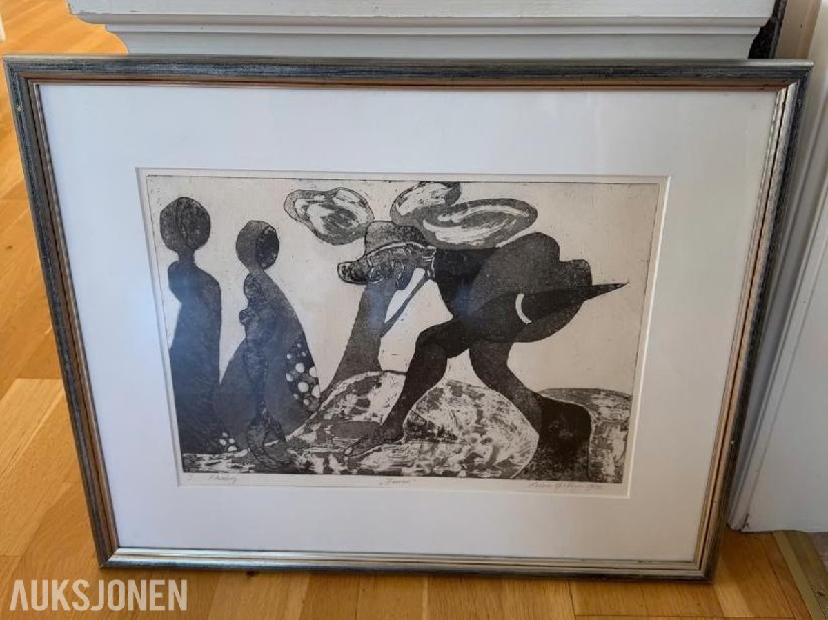 Trykk av Solvor Østbye – Favn, 60 x 50 cm
