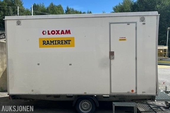 Letthus mannskapsbrakke 6 personer med toalett