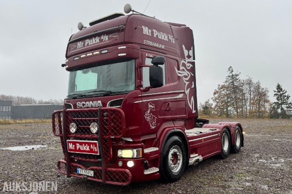 2014 Scania R730 Streamline 6x4 Trekkbil, tandem, navreduksjon, Opticruise, retarder