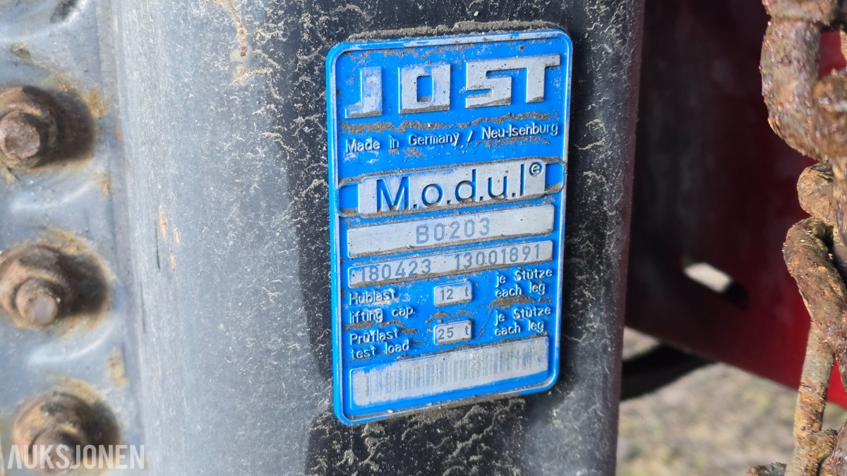 2013 HRD STTM3N 3-akslet jumbo semi med uttrekk