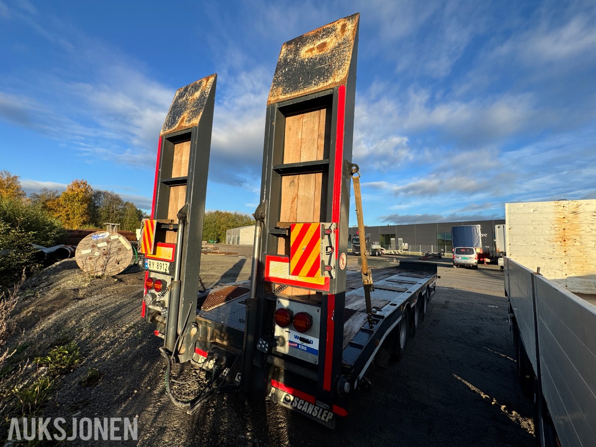 2023 Belgemen B3DC14 3-akslet maskinhenger med lange kjørebruer