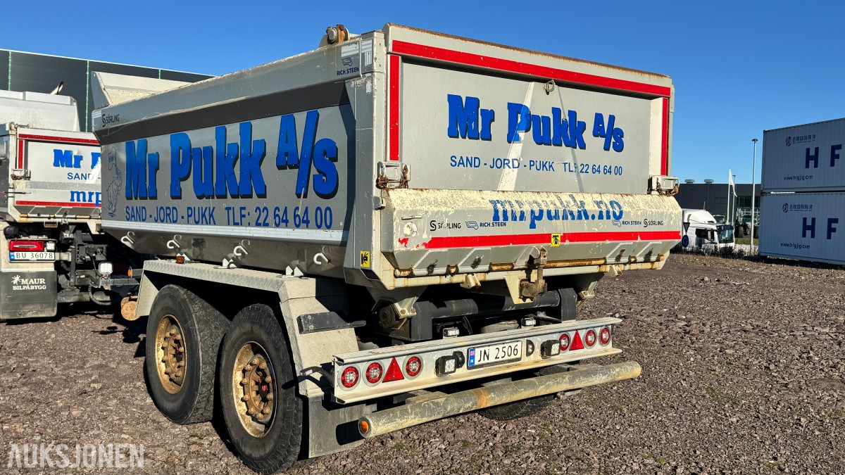 2020 Sørling-Ilsbo 2SFGX boggikjerre –11,2 m³ – 19 tonn – luftfjæring