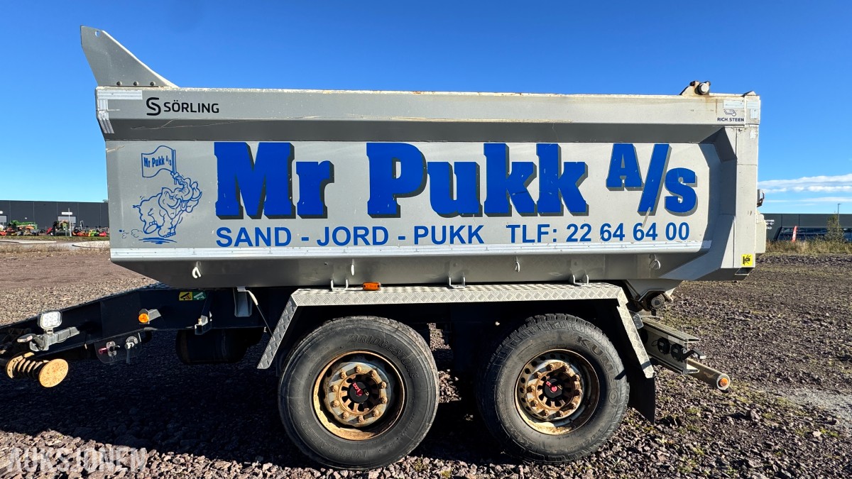 2020 Sørling-Ilsbo 2SFGX boggikjerre –11,2 m³ – 19 tonn – luftfjæring
