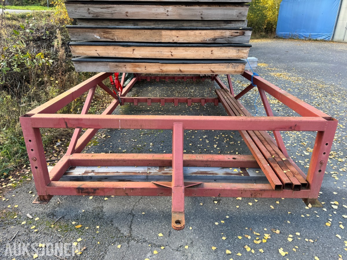 Tralle for flytting av stående elementer b2700xL11000 mm