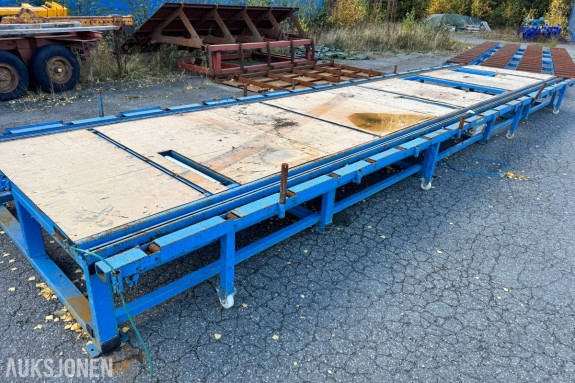 Fabrikklinje for produksjon av elementer jigger og rullebord
