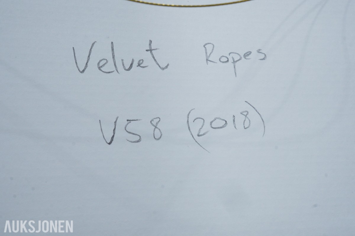 2018 Velvet Ropes - tre innrammede kunstverk