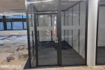 Glass vegger + glass dør Komplett kontor