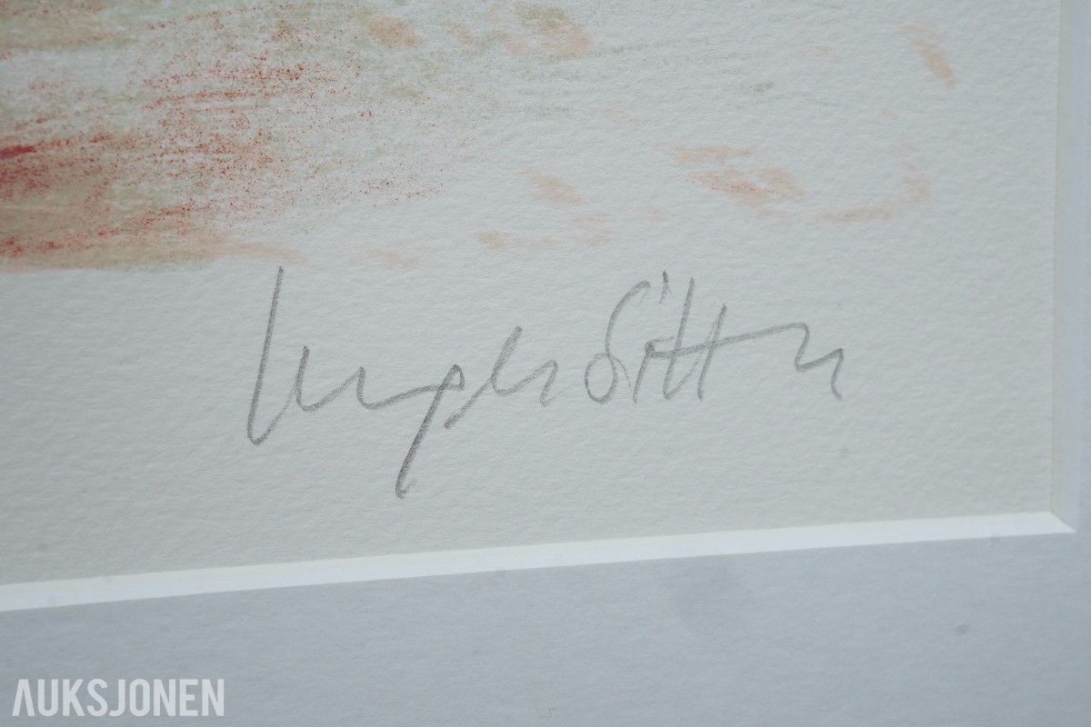 Inger Sitter - Uten tittel, litografi