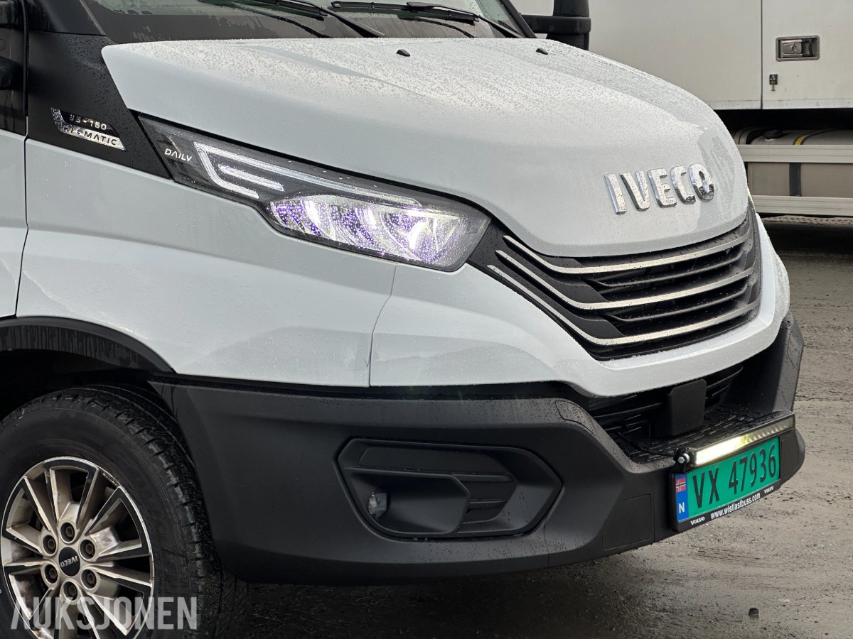 2022 Iveco Daily 35S16 skapbil, 8 paller, bakløfter, varme i skap