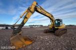 2008 Komatsu PC200LC-8 beltegraver med graveskuff og sentralsmørin