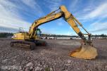 2008 Komatsu PC200LC-8 beltegraver med graveskuff og sentralsmørin