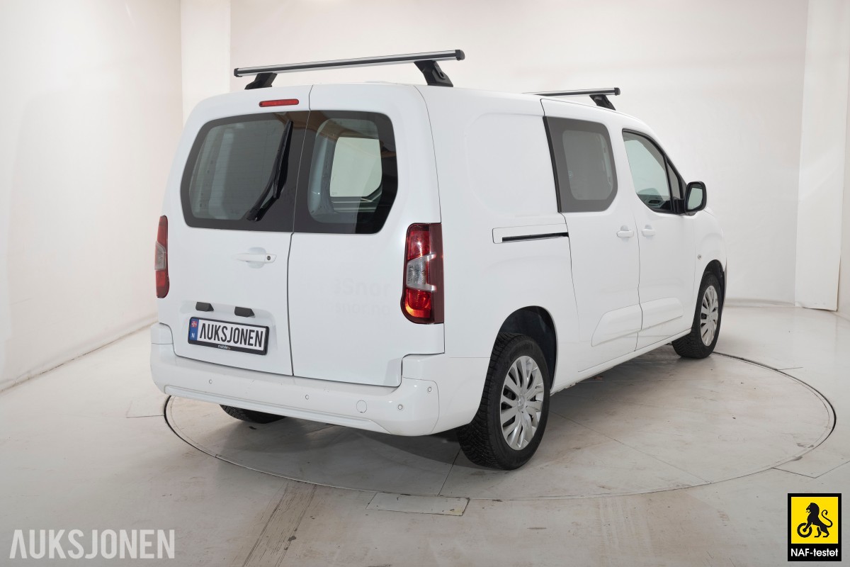 2021 Peugeot Partner 1,5 D 130HK L2 AUT CRUISE SKYVEDØRER PARK.SENSORER