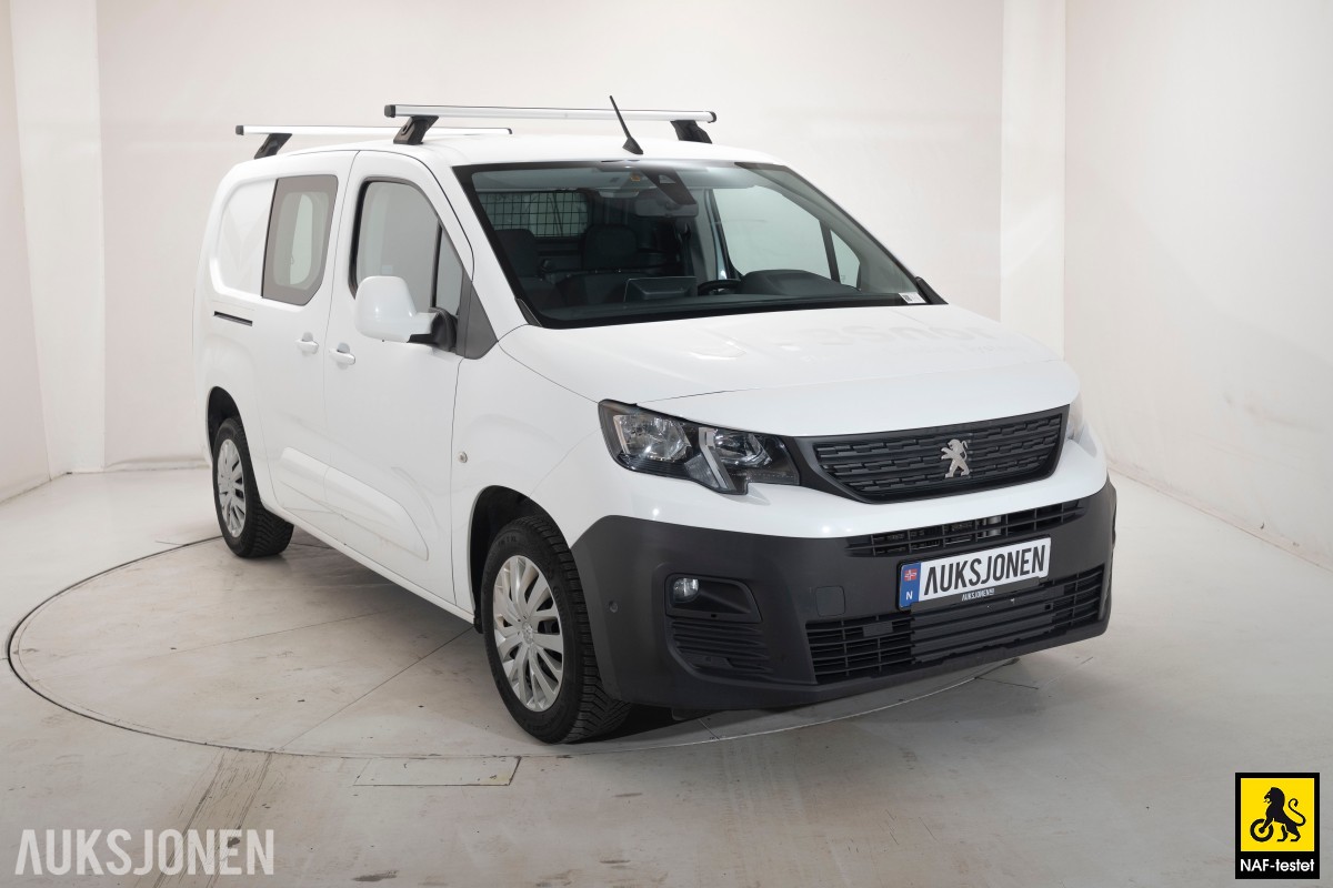 2021 Peugeot Partner 1,5 D 130HK L2 AUT CRUISE SKYVEDØRER PARK.SENSORER