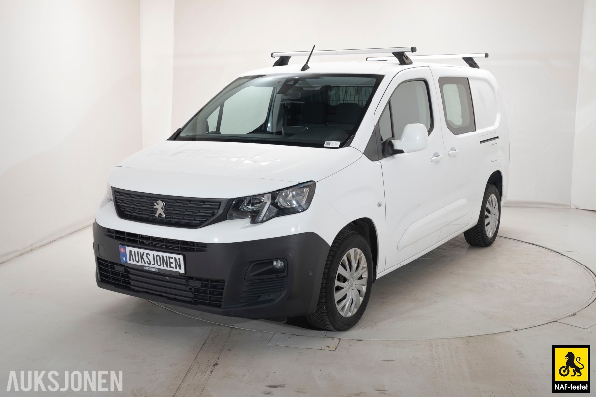 2021 Peugeot Partner 1,5 D 130HK L2 AUT CRUISE SKYVEDØRER PARK.SENSORER