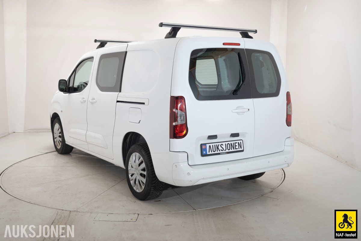 2021 Peugeot Partner 1,5 D 130HK L2 AUT CRUISE SKYVEDØRER PARK.SENSORER