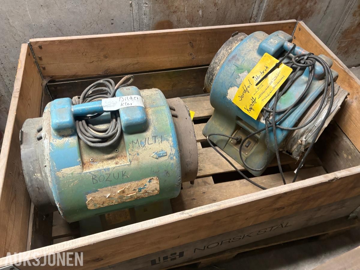 2 stk. sirkulasjonsvifter / ventilasjonsvifter 230/240v –  repobjekter