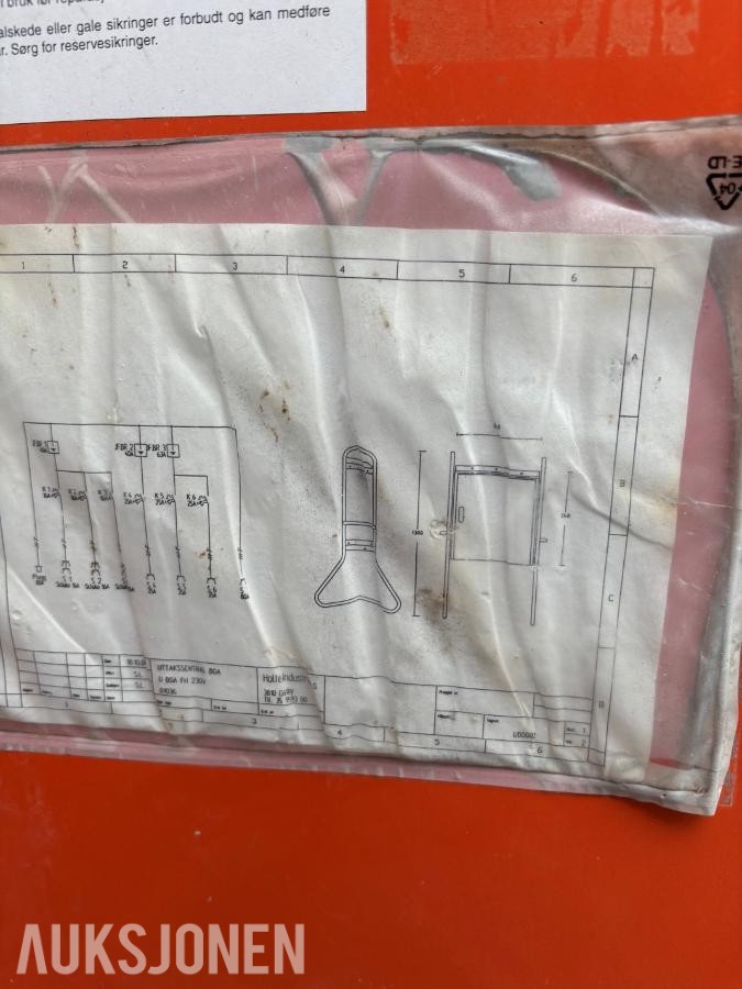 3 stk eldre byggestrømskap / fordelingssentraler  fra Holte Industri AS.