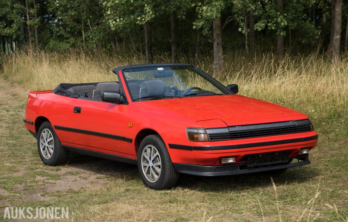 1986 Toyota Celica cabriolet 2.0 150HK EU OK 05.2028  140198km