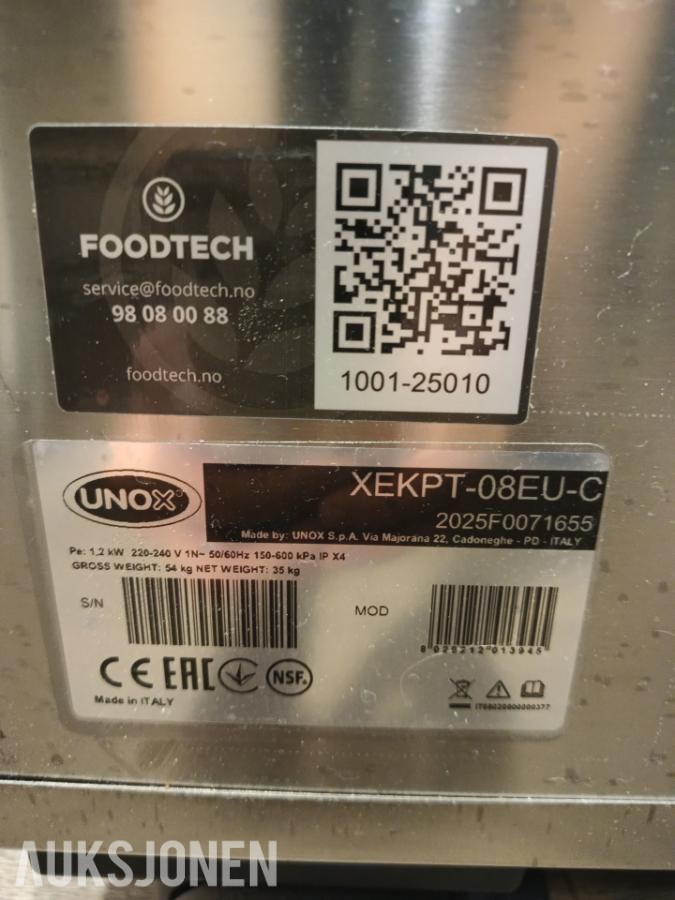 UNOX Bakerlux Camilla Master – komplett ovnspakke