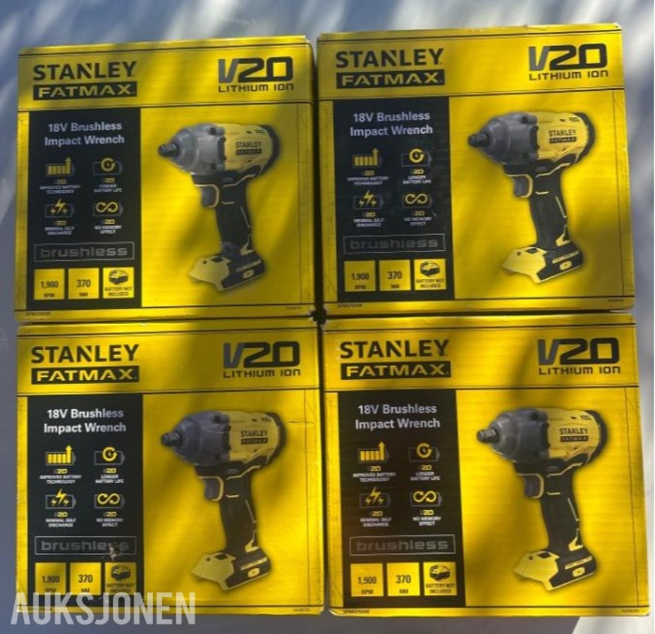 Stanley SFMCF920B - Batteridrevet muttertrekker, 4 stk