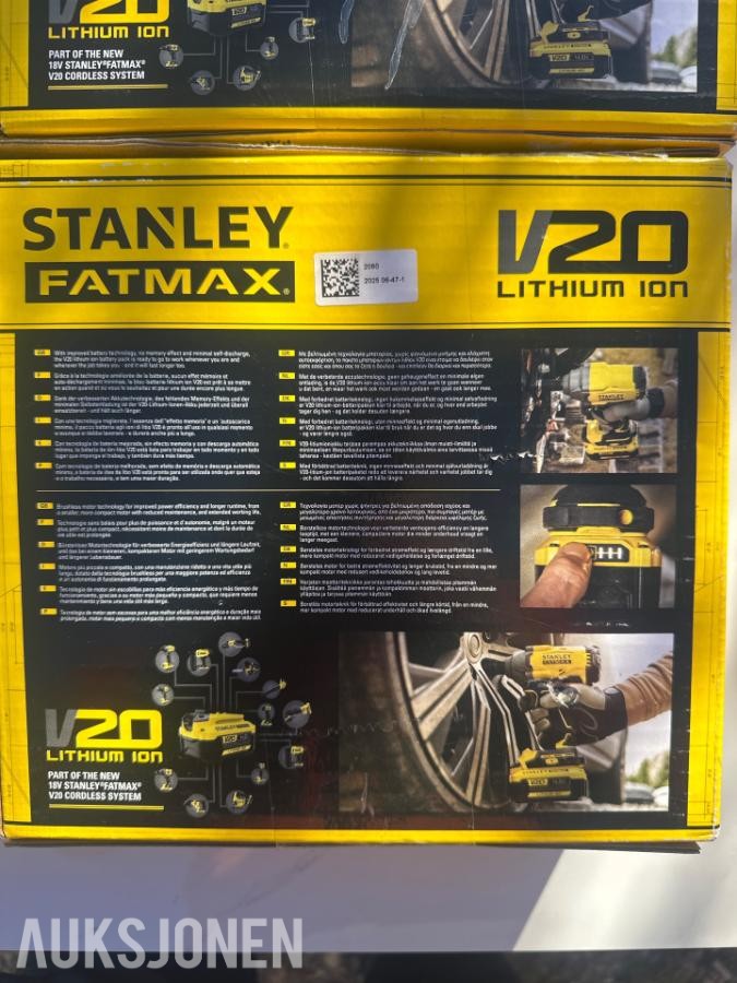Stanley SFMCF920B - Batteridrevet muttertrekker, 4 stk