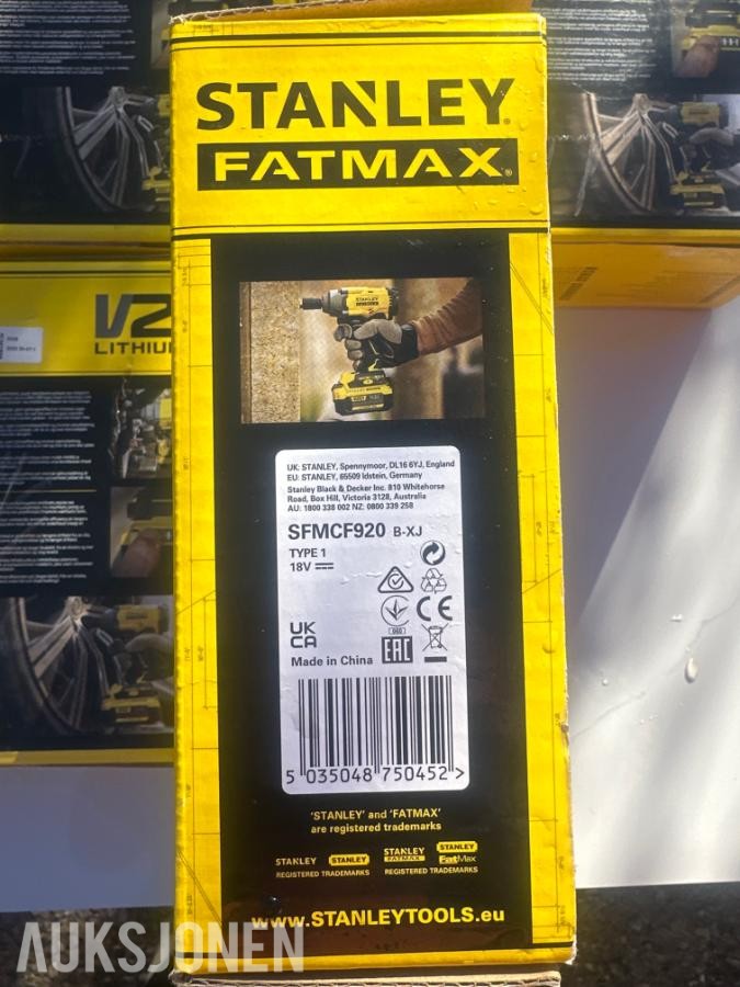 Stanley SFMCF920B - Batteridrevet muttertrekker, 4 stk