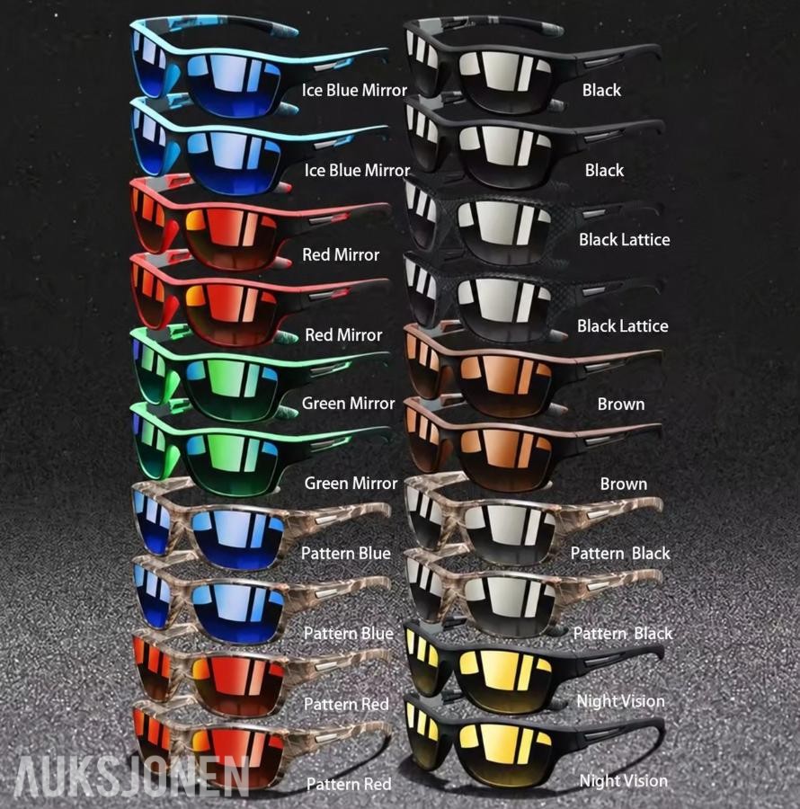 SAMLEPAKKE MED HELE 128 SOLBRILLER, INKLUDERT 10 BLUETOOTHBRILLER