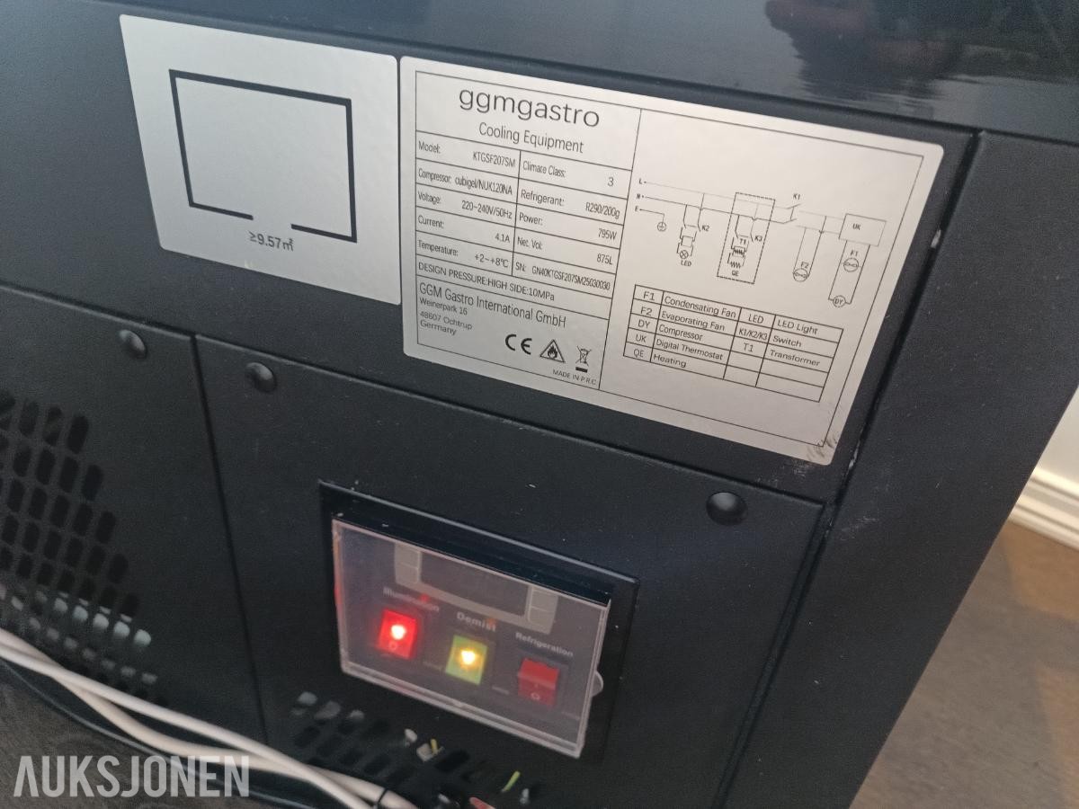 GGM Gastro MADRID KTGSF207SM – 2000 mm kjølemonter